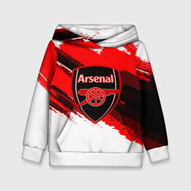 Детская толстовка 3D с принтом ARSENAL SPORT STYLE в Тюмени, 100% полиэстер | двухслойный капюшон со шнурком для регулировки, мягкие манжеты на рукавах и по низу толстовки, спереди карман-кенгуру с мягким внутренним слоем | Тематика изображения на принте: football | soccer | арсенал