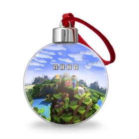 Ёлочный шар с принтом Анна - Minecraft в Тюмени, Пластик | Диаметр: 77 мм | Тематика изображения на принте: анка | анюта | аня | майнкрафт
