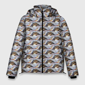 Мужская зимняя куртка 3D с принтом Ежики в Тюмени, верх — 100% полиэстер; подкладка — 100% полиэстер; утеплитель — 100% полиэстер | длина ниже бедра, свободный силуэт Оверсайз. Есть воротник-стойка, отстегивающийся капюшон и ветрозащитная планка. 

Боковые карманы с листочкой на кнопках и внутренний карман на молнии. | Тематика изображения на принте: еж | ежик | колючий | паттерн