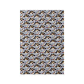 Обложка для паспорта матовая кожа с принтом Ежики в Тюмени, натуральная матовая кожа | размер 19,3 х 13,7 см; прозрачные пластиковые крепления | Тематика изображения на принте: еж | ежик | колючий | паттерн