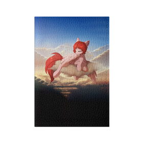 Обложка для паспорта матовая кожа с принтом Red в Тюмени, натуральная матовая кожа | размер 19,3 х 13,7 см; прозрачные пластиковые крепления | my little pony | дружба | мой маленький пони
