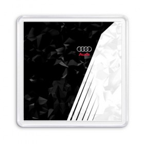 Магнит 55*55 с принтом AUDI SPORT в Тюмени, Пластик | Размер: 65*65 мм; Размер печати: 55*55 мм | audi | ауди | марка | машины