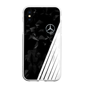 Чехол для iPhone XS Max матовый с принтом MERCEDES BENZ SPORT в Тюмени, Силикон | Область печати: задняя сторона чехла, без боковых панелей | mercedes | марка | машины | мерседес