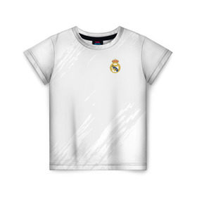 Детская футболка 3D с принтом Real Madrid 2018 Original в Тюмени, 100% гипоаллергенный полиэфир | прямой крой, круглый вырез горловины, длина до линии бедер, чуть спущенное плечо, ткань немного тянется | emirates | fc | real madrid | абстракция | реал мадрид | футбол | футбольный клуб | эмблема