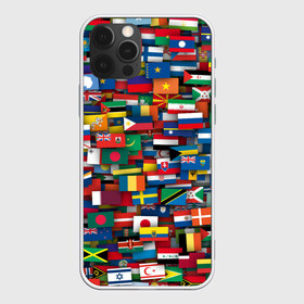 Чехол для iPhone 12 Pro Max с принтом Флаги всех стран в Тюмени, Силикон |  | интернационал | мир | паттерн | флаг