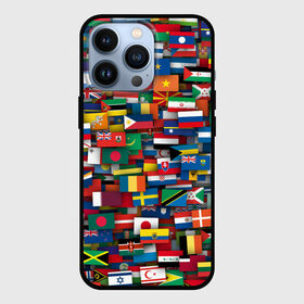 Чехол для iPhone 13 Pro с принтом Флаги всех стран в Тюмени,  |  | интернационал | мир | паттерн | флаг