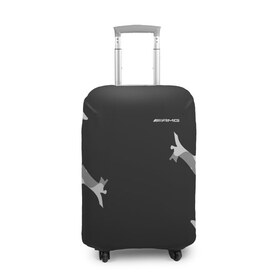 Чехол для чемодана 3D с принтом AMG SPORT в Тюмени, 86% полиэфир, 14% спандекс | двустороннее нанесение принта, прорези для ручек и колес | amg | mercedes |  машина | автомобиль | автомобильные | мерседес