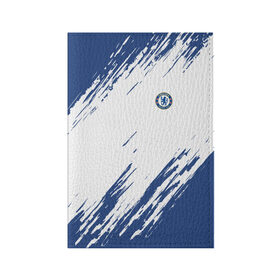 Обложка для паспорта матовая кожа с принтом Chelsea Uniform в Тюмени, натуральная матовая кожа | размер 19,3 х 13,7 см; прозрачные пластиковые крепления | chelsea | fc | football | football club | sport | спорт | спортивные | униформа | фирменные цвета | фк | футбол | футбольный клуб | челси