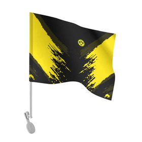Флаг для автомобиля с принтом BORUSSIA 2018 SPORT в Тюмени, 100% полиэстер | Размер: 30*21 см | football | soccer | боруссия