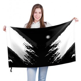 Флаг 3D с принтом INTER 2018 SPORT в Тюмени, 100% полиэстер | плотность ткани — 95 г/м2, размер — 67 х 109 см. Принт наносится с одной стороны | football | soccer | интер
