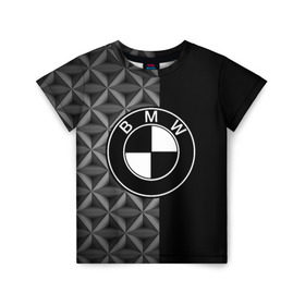 Детская футболка 3D с принтом BMW motorsport в Тюмени, 100% гипоаллергенный полиэфир | прямой крой, круглый вырез горловины, длина до линии бедер, чуть спущенное плечо, ткань немного тянется | auto | automobile | bmw | car | автомобиль | бмв