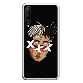 Чехол для Honor P30 с принтом XXXtentacion в Тюмени, Силикон | Область печати: задняя сторона чехла, без боковых панелей | anime | at  me | freex | look | revenge | tentacion | xxx | xxxtentacion | аниме | джасей | дуэйн | икс | нарисованный | онфрой | рисунок | тейте | тент | тентаньсьен | тентасьён | тентасьон | тентейшен | тентейшн | триисковый