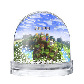 Снежный шар с принтом Лера - Minecraft в Тюмени, Пластик | Изображение внутри шара печатается на глянцевой фотобумаге с двух сторон | валерия | лера | лерка | майнкрафт