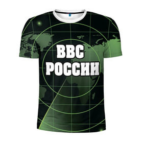 Мужская футболка 3D спортивная с принтом ВВС России в Тюмени, 100% полиэстер с улучшенными характеристиками | приталенный силуэт, круглая горловина, широкие плечи, сужается к линии бедра | 