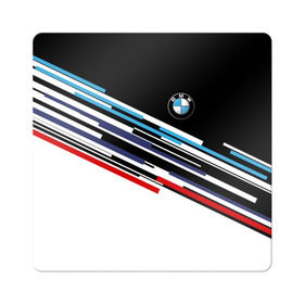 Магнит виниловый Квадрат с принтом BMW BRAND COLOR в Тюмени, полимерный материал с магнитным слоем | размер 9*9 см, закругленные углы | bmw | бмв | марка | машины