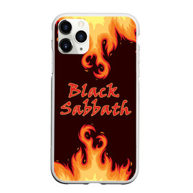 Чехол для iPhone 11 Pro матовый с принтом Black Sabbath в Тюмени, Силикон |  | rock | группы | дым | металл | музыка | огонь | пламя | рок | рокер | тяжелый