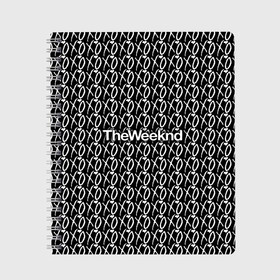 Тетрадь с принтом The Weeknd в Тюмени, 100% бумага | 48 листов, плотность листов — 60 г/м2, плотность картонной обложки — 250 г/м2. Листы скреплены сбоку удобной пружинной спиралью. Уголки страниц и обложки скругленные. Цвет линий — светло-серый
 | pbrb | pop | rb | the weeknd | trilogy | weeknd | xo | викенд | викнд | икс | иксо | макконен | музыкант | о | рнб | тесфайе | уикенд | уикнд | хип хоп | хипхоп | хо | эйбел | эр эн би