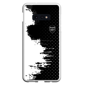 Чехол для Samsung S10E с принтом Arsenal uniform black 2018 в Тюмени, Силикон | Область печати: задняя сторона чехла, без боковых панелей | football | soccer | арсенал