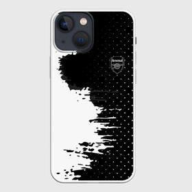 Чехол для iPhone 13 mini с принтом Arsenal uniform black 2018 в Тюмени,  |  | football | soccer | арсенал