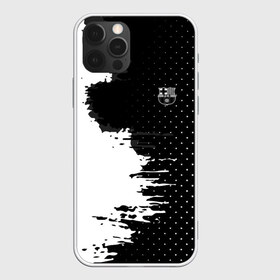 Чехол для iPhone 12 Pro Max с принтом Barcelona uniform black 2018 в Тюмени, Силикон |  | football | soccer | барселона