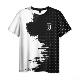 Мужская футболка 3D с принтом Juventus uniform black 2018 в Тюмени, 100% полиэфир | прямой крой, круглый вырез горловины, длина до линии бедер | football | soccer | ювентус
