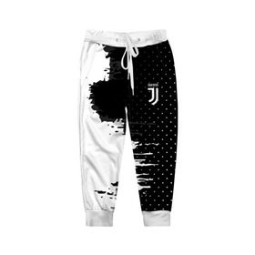 Детские брюки 3D с принтом Juventus uniform black 2018 в Тюмени, 100% полиэстер | манжеты по низу, эластичный пояс регулируется шнурком, по бокам два кармана без застежек, внутренняя часть кармана из мелкой сетки | football | soccer | ювентус
