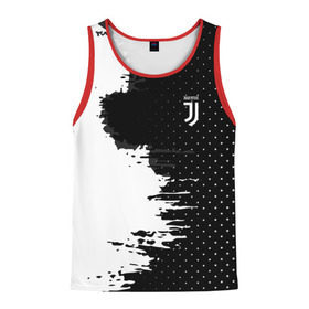 Мужская майка 3D с принтом Juventus uniform black 2018 в Тюмени, 100% полиэстер | круглая горловина, приталенный силуэт, длина до линии бедра. Пройма и горловина окантованы тонкой бейкой | football | soccer | ювентус