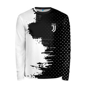 Мужской лонгслив 3D с принтом Juventus uniform black 2018 в Тюмени, 100% полиэстер | длинные рукава, круглый вырез горловины, полуприлегающий силуэт | football | soccer | ювентус