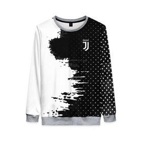 Женский свитшот 3D с принтом Juventus uniform black 2018 в Тюмени, 100% полиэстер с мягким внутренним слоем | круглый вырез горловины, мягкая резинка на манжетах и поясе, свободная посадка по фигуре | football | soccer | ювентус