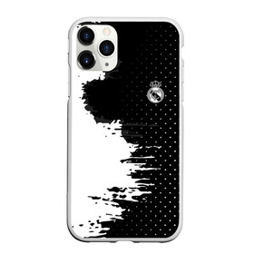 Чехол для iPhone 11 Pro матовый с принтом Real Madrid uniform black 2018 в Тюмени, Силикон |  | Тематика изображения на принте: football | soccer | реал мадрид