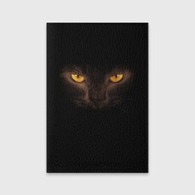Обложка для паспорта матовая кожа с принтом Кошачий Взгляд в Тюмени, натуральная матовая кожа | размер 19,3 х 13,7 см; прозрачные пластиковые крепления | глаза | желтый | кот | котейка | котенок | котик | котя | кошка | усатый