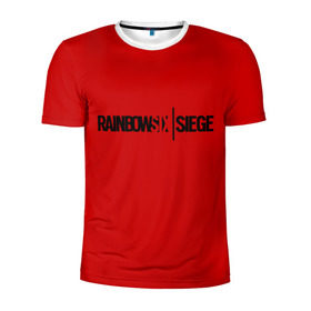 Мужская футболка 3D спортивная с принтом RAINBOW SIX SIEGE OUTBREAK в Тюмени, 100% полиэстер с улучшенными характеристиками | приталенный силуэт, круглая горловина, широкие плечи, сужается к линии бедра | Тематика изображения на принте: 