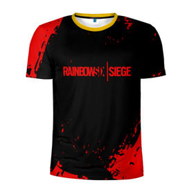 Мужская футболка 3D спортивная с принтом RAINBOW SIX SIEGE OUTBREAK в Тюмени, 100% полиэстер с улучшенными характеристиками | приталенный силуэт, круглая горловина, широкие плечи, сужается к линии бедра | 