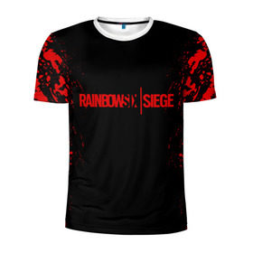 Мужская футболка 3D спортивная с принтом RAINBOW SIX SIEGE OUTBREAK в Тюмени, 100% полиэстер с улучшенными характеристиками | приталенный силуэт, круглая горловина, широкие плечи, сужается к линии бедра | q7b4v@i8z7c4w4