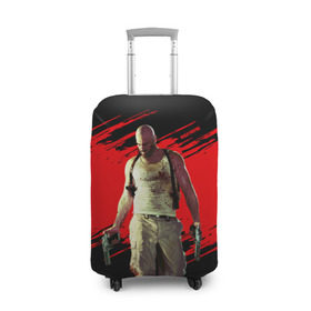 Чехол для чемодана 3D с принтом Max Payne в Тюмени, 86% полиэфир, 14% спандекс | двустороннее нанесение принта, прорези для ручек и колес | game | gta | max | payne | rockstar | игра | макс | пэйн