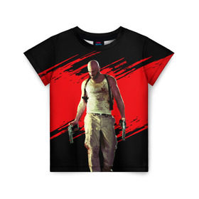 Детская футболка 3D с принтом Max Payne в Тюмени, 100% гипоаллергенный полиэфир | прямой крой, круглый вырез горловины, длина до линии бедер, чуть спущенное плечо, ткань немного тянется | game | gta | max | payne | rockstar | игра | макс | пэйн