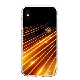 Чехол для iPhone XS Max матовый с принтом Russia Sport 2018 uniform в Тюмени, Силикон | Область печати: задняя сторона чехла, без боковых панелей | abstraction | grunge | russia | sport | абстракция | герб | краска | русский | символика рф | спорт | спортивный | триколор | униформа | форма | я русский