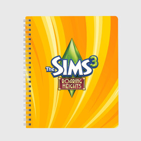 Тетрадь с принтом The Sims в Тюмени, 100% бумага | 48 листов, плотность листов — 60 г/м2, плотность картонной обложки — 250 г/м2. Листы скреплены сбоку удобной пружинной спиралью. Уголки страниц и обложки скругленные. Цвет линий — светло-серый
 | игра | онлайн | симс | симулятор