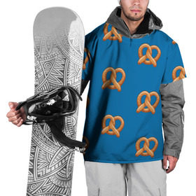 Накидка на куртку 3D с принтом Crazy Ex Крендельки в Тюмени, 100% полиэстер |  | еда | крендельки | чокнутая бывшая