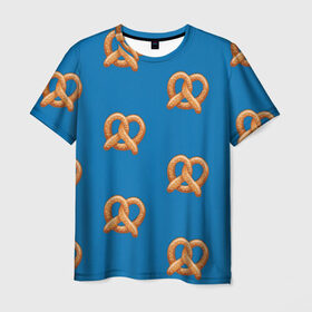 Мужская футболка 3D с принтом Crazy Ex Крендельки в Тюмени, 100% полиэфир | прямой крой, круглый вырез горловины, длина до линии бедер | еда | крендельки | чокнутая бывшая