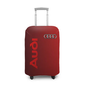 Чехол для чемодана 3D с принтом Audi в Тюмени, 86% полиэфир, 14% спандекс | двустороннее нанесение принта, прорези для ручек и колес | audi | автомобиль | ауди | кольца | лого