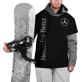 Накидка на куртку 3D с принтом Mercedes-Benz в Тюмени, 100% полиэстер |  | Тематика изображения на принте: benz | mercedes | mercedes benz | бенц | мерс | мерседес