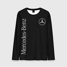 Мужской лонгслив 3D с принтом Mercedes-Benz в Тюмени, 100% полиэстер | длинные рукава, круглый вырез горловины, полуприлегающий силуэт | benz | mercedes | mercedes benz | бенц | мерс | мерседес