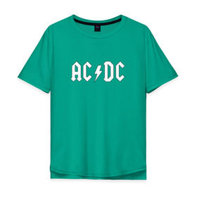Мужская футболка хлопок Oversize с принтом AC/DC в Тюмени, 100% хлопок | свободный крой, круглый ворот, “спинка” длиннее передней части | ac dc | acdc | high voltage | ангус | металл | рок | фсвс | эй си ди си | эйсидиси | янг