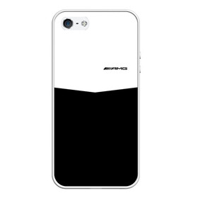 Чехол для iPhone 5/5S матовый с принтом AMG SPORT в Тюмени, Силикон | Область печати: задняя сторона чехла, без боковых панелей | машины | мерседес