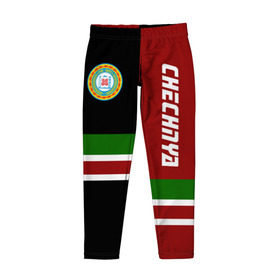 Детские леггинсы 3D с принтом CHECHNYA (Чечня) в Тюмени, полиэстер 85%, спандекс 15% | эластичный пояс, зауженный крой | chechnya | грозный | кавказ | кавказец | кадыров | республика | северный | флаг | чех | чечен | чеченец | чеченка | чеченская | чечня