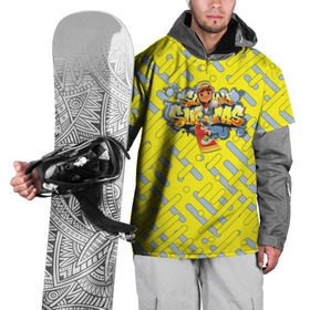 Накидка на куртку 3D с принтом Subway Surfers в Тюмени, 100% полиэстер |  | coin | graffiti | hoverboard | jake | subway | surfers | train | вагон | граффити | монетка | подземка | поезд | сабвей | серферс | серферы | ховерборд