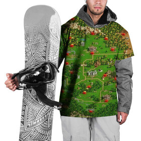 Накидка на куртку 3D с принтом Карта в Тюмени, 100% полиэстер |  | Тематика изображения на принте: game | heroes | maps | герои | игромания | игры | карты