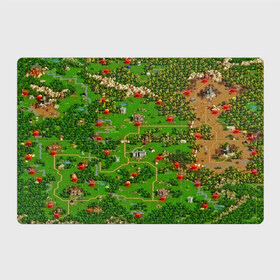 Магнитный плакат 3Х2 с принтом Карта в Тюмени, Полимерный материал с магнитным слоем | 6 деталей размером 9*9 см | game | heroes | maps | герои | игромания | игры | карты