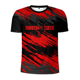 Мужская футболка 3D спортивная с принтом RAINBOW SIX SIEGE OUTBREAK в Тюмени, 100% полиэстер с улучшенными характеристиками | приталенный силуэт, круглая горловина, широкие плечи, сужается к линии бедра | rainbow | rainbow six | siege | six | игры | шутер